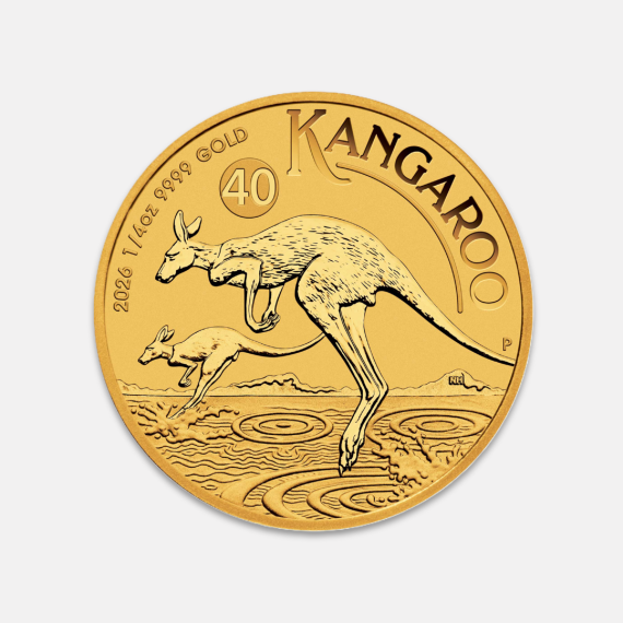 Złota moneta Australijski Kangur 1/4 uncji