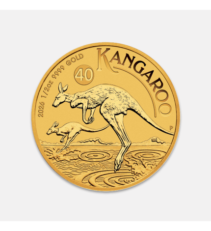 Złota moneta Australijski Kangur 1/2 uncji Złota moneta Australijski Kangur 1/2 uncji