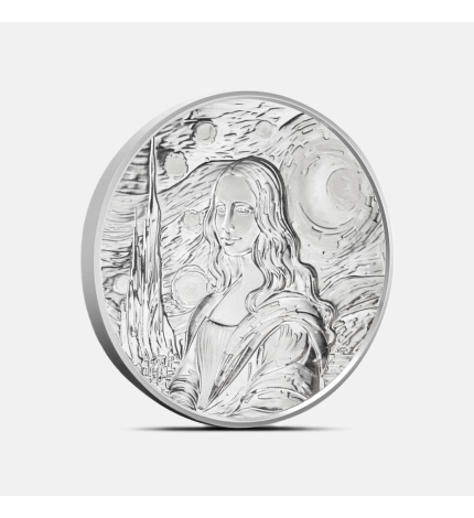 Srebrna moneta Fidżi: Mona Lisa x Van Gogh 2024 1 uncja Srebrna moneta Fidżi: Mona Lisa x Van Gogh 2024 1 uncja