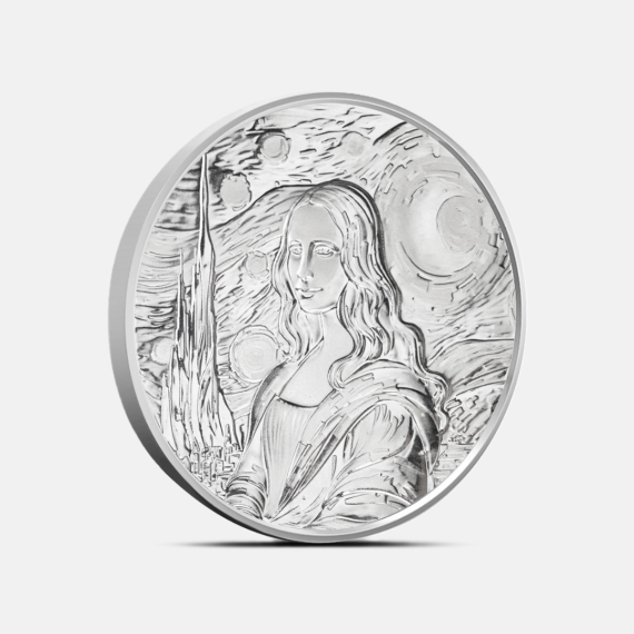 Srebrna moneta Fidżi: Mona Lisa x Van Gogh 2024 1 uncja Srebrna moneta Fidżi: Mona Lisa x Van Gogh 2024 1 uncja
