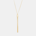 Złoty naszyjnik z zawieszką z łańcuszkami - próba 585 Złoty naszyjnik z zawieszką z łańcuszkami - próba 585