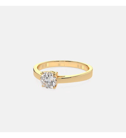 Złoty pierścionek z diamentem 0.5 ct - próba 585 Złoty pierścionek z diamentem 0.5 ct - próba 585