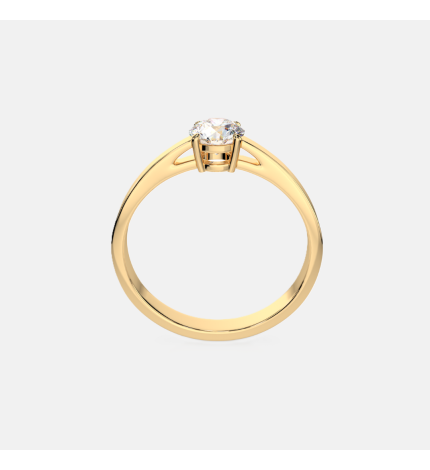 Złoty pierścionek z diamentem 0.5 ct - próba 585 Złoty pierścionek z diamentem 0.5 ct - próba 585