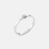 Pierścionek z białego złota z diamentem 0.15 ct - próba 585