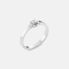 Pierścionek z białego złota z diamentem 0.4 ct - próba 585