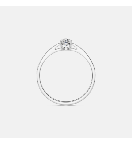 Pierścionek z białego złota z diamentem 0.4 ct - próba 585 Pierścionek z białego złota z diamentem 0.4 ct - próba 585