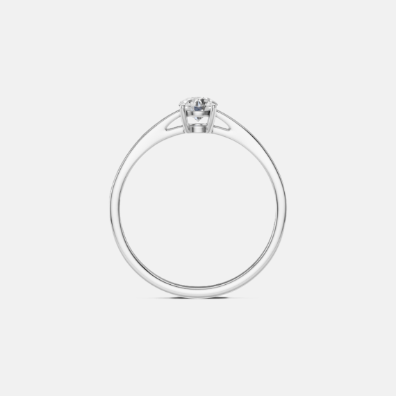 Pierścionek z białego złota z diamentem 0.4 ct - próba 585 Pierścionek z białego złota z diamentem 0.4 ct - próba 585