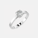 Pierścionek z białego złota z diamentem 0.5 ct - próba 585 Pierścionek z białego złota z diamentem 0.5 ct - próba 585