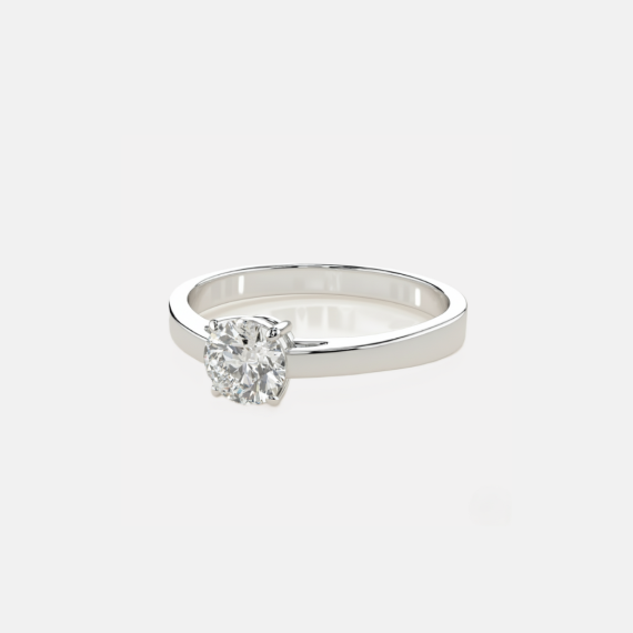 Pierścionek z białego złota z diamentem 0.5 ct - próba 585 Pierścionek z białego złota z diamentem 0.5 ct - próba 585