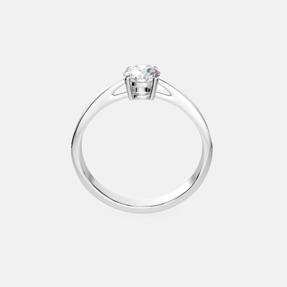 Pierścionek z białego złota z diamentem 0.5 ct - próba 585 Pierścionek z białego złota z diamentem 0.5 ct - próba 585