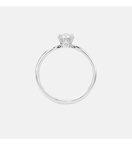 Pierścionek z białego złota z diamentem 0.3 ct - próba 585 Pierścionek z białego złota z diamentem 0.3 ct - próba 585