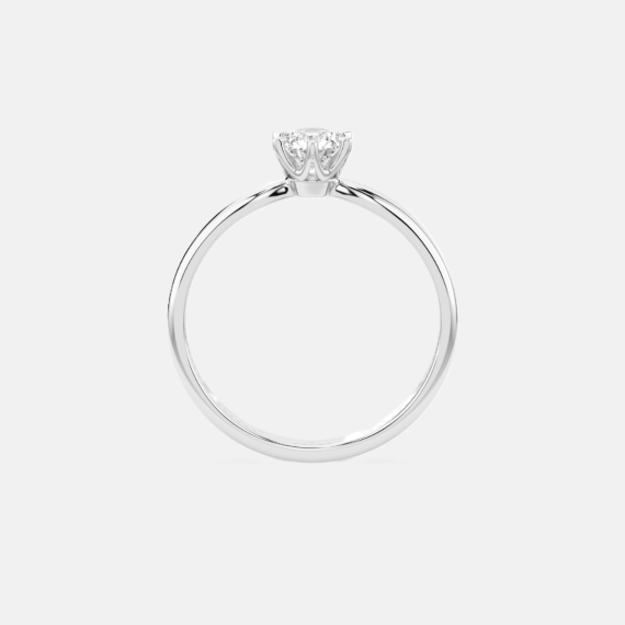 Pierścionek z białego złota z diamentem 0.3 ct - próba 585 Pierścionek z białego złota z diamentem 0.3 ct - próba 585