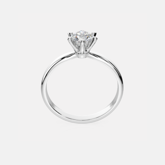 Pierścionek z białego złota z diamentem 0.5 ct - próba 585 Pierścionek z białego złota z diamentem 0.5 ct - próba 585