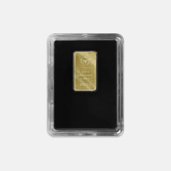 1/100 uncji sztabka złota Germania Mint 1/100 uncji sztabka złota Germania Mint