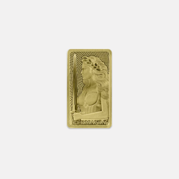 1/100 uncji sztabka złota Germania Mint 1/100 uncji sztabka złota Germania Mint