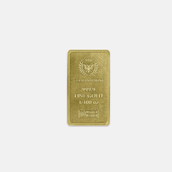 1/100 uncji sztabka złota Germania Mint 1/100 uncji sztabka złota Germania Mint