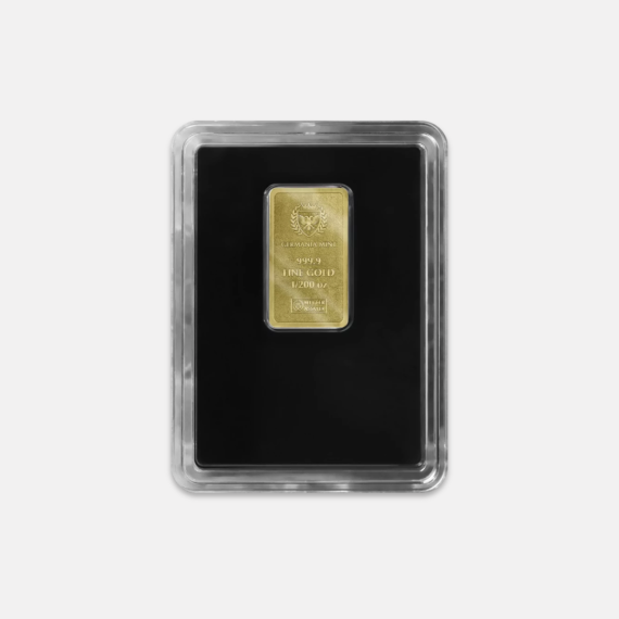 1/200 uncji sztabka złota Germania Mint 1/200 uncji sztabka złota Germania Mint
