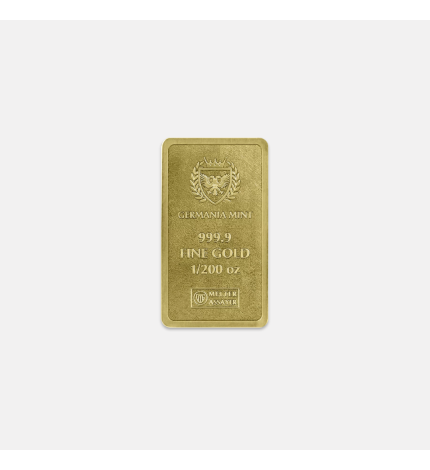 1/200 uncji sztabka złota Germania Mint 1/200 uncji sztabka złota Germania Mint