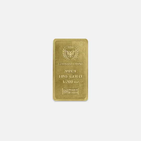 1/200 uncji sztabka złota Germania Mint 1/200 uncji sztabka złota Germania Mint