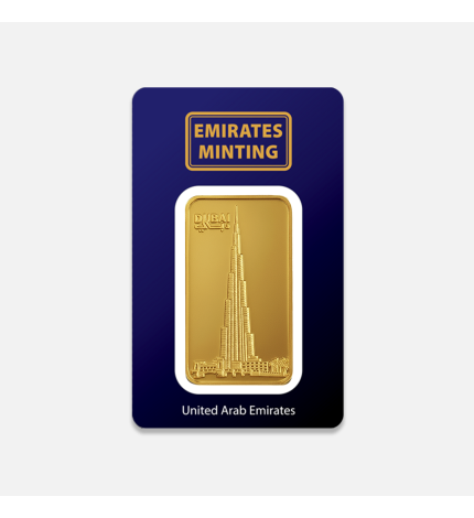 100 g sztabka złota Burj Khalifa Emirates Minting 100 g sztabka złota Burj Khalifa Emirates Minting