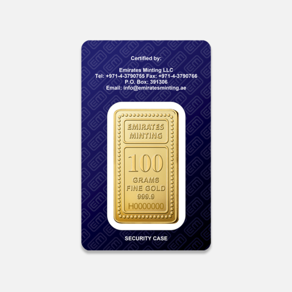 100 g sztabka złota Burj Khalifa Emirates Minting 100 g sztabka złota Burj Khalifa Emirates Minting