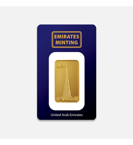 50 g sztabka złota Burj Khalifa Emirates Minting 50 g sztabka złota Burj Khalifa Emirates Minting