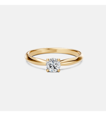 Złoty pierścionek z diamentem 0.5 ct - próba 585 Złoty pierścionek z diamentem 0.5 ct - próba 585