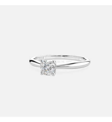 Pierścionek z białego złota z diamentem 0.3 ct - próba 585 Pierścionek z białego złota z diamentem 0.3 ct - próba 585