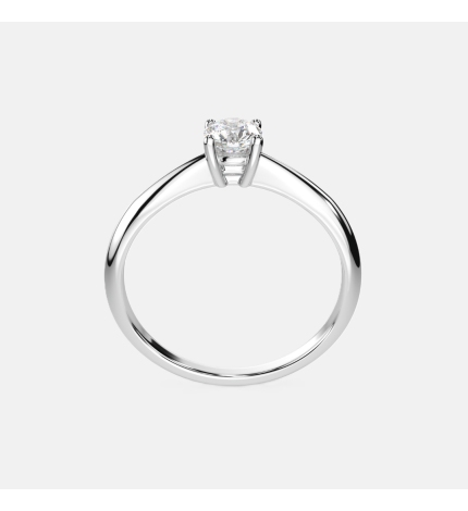 Pierścionek z białego złota z diamentem 0.3 ct - próba 585 Pierścionek z białego złota z diamentem 0.3 ct - próba 585