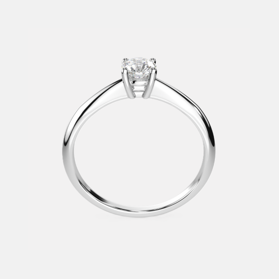 Pierścionek z białego złota z diamentem 0.3 ct - próba 585 Pierścionek z białego złota z diamentem 0.3 ct - próba 585