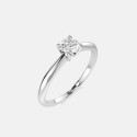 Pierścionek z białego złota z diamentem 0.3 ct - próba 585 Pierścionek z białego złota z diamentem 0.3 ct - próba 585