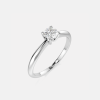 Pierścionek z białego złota z diamentem 0.3 ct - próba 585