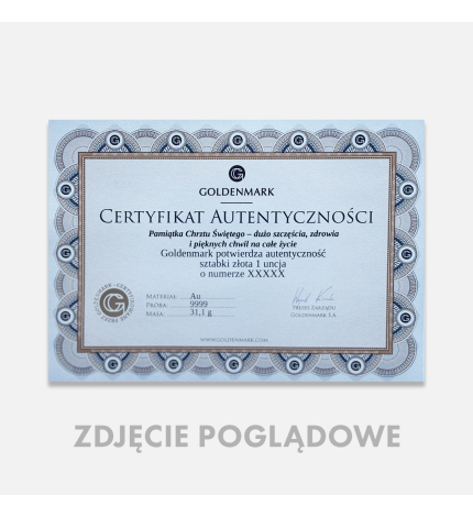 1/100 uncji sztabka złota Germania Mint 1/100 uncji sztabka złota Germania Mint
