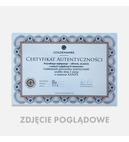 1/100 uncji sztabka złota Germania Mint 1/100 uncji sztabka złota Germania Mint