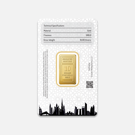 10 g sztabka złota Burj Al Arab Jumeirah Emirates Minting 10 g sztabka złota Burj Al Arab Jumeirah Emirates Minting