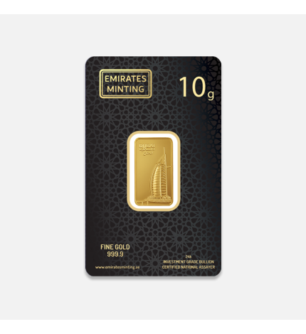10 g sztabka złota Burj Al Arab Jumeirah Emirates Minting 10 g sztabka złota Burj Al Arab Jumeirah Emirates Minting