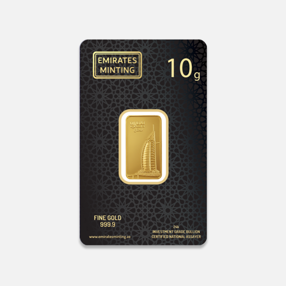10 g sztabka złota Burj Al Arab Jumeirah Emirates Minting