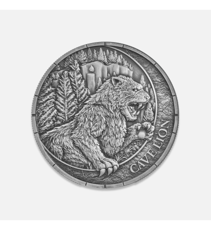 Megafauna: Lew Jaskiniowy 2026 Oblivion 1 uncja srebra Megafauna: Lew Jaskiniowy 2026 Oblivion 1 uncja srebra