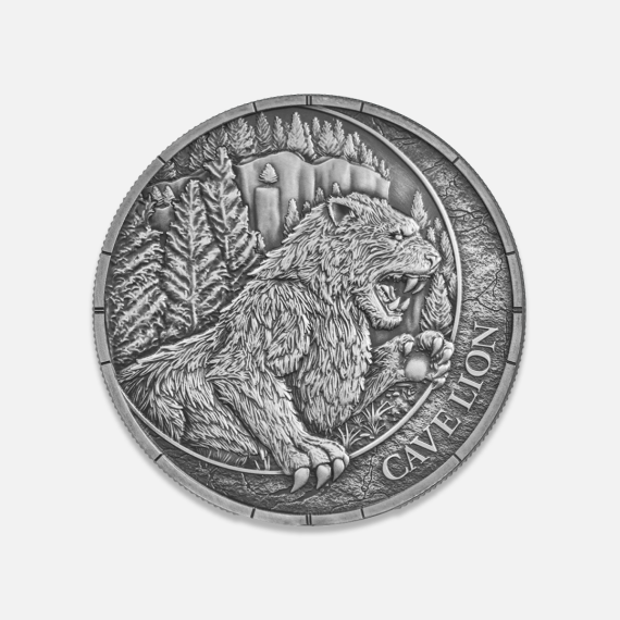 Megafauna: Lew Jaskiniowy 2026 Oblivion 1 uncja srebra