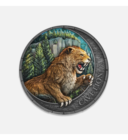 Megafauna: Lew Jaskiniowy 2026 Oblivion 1 uncja srebra Megafauna: Lew Jaskiniowy 2026 Oblivion 1 uncja srebra