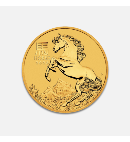 Złota moneta Lunar III: Rok Konia 2026 1/10 uncji Złota moneta Lunar III: Rok Konia 2026 1/10 uncji