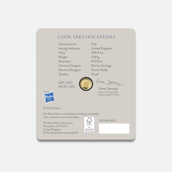 Monopoly Proof 2025 1/40 uncji złota Monopoly Proof 2025 1/40 uncji złota
