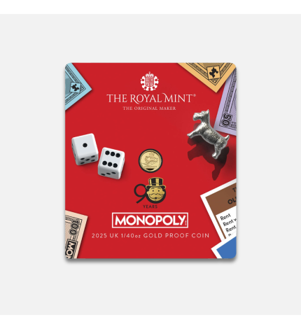 Monopoly Proof 2025 1/40 uncji złota Monopoly Proof 2025 1/40 uncji złota