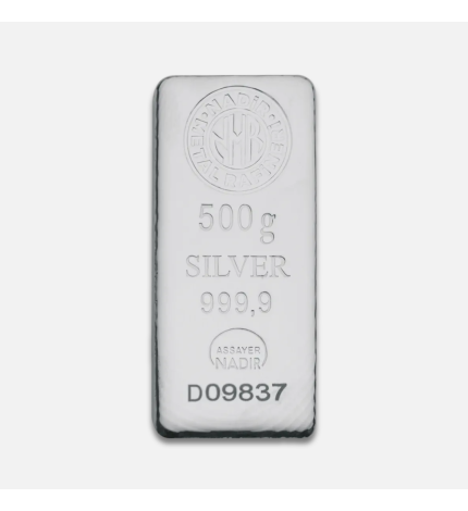 500 g sztabka srebra 500 g sztabka srebra