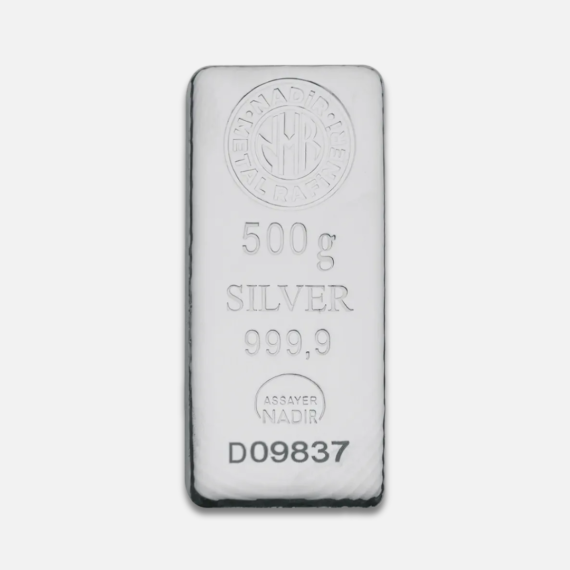 500 g sztabka srebra 500 g sztabka srebra