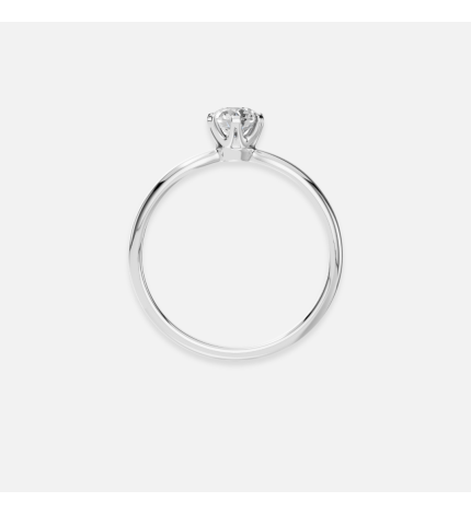 Pierścionek z białego złota z diamentem 0.4 ct - próba 585 Pierścionek z białego złota z diamentem 0.4 ct - próba 585