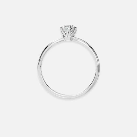 Pierścionek z białego złota z diamentem 0.4 ct - próba 585 Pierścionek z białego złota z diamentem 0.4 ct - próba 585