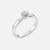 Pierścionek z białego złota z diamentem 0.4 ct - próba 585