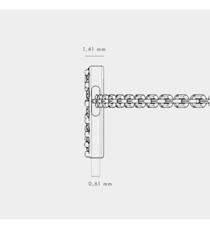 Bransoletka z zawieszką serce z białego złota z diamentami 0.07 ct - próba 585 Bransoletka z zawieszką serce z białego złota z diamentami 0.07 ct - próba 585