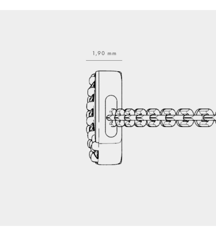 Bransoletka z białego złota z zawieszką Znak Nieskończoności z diamentami 0.05 ct - próba 585 Bransoletka z białego złota z zawieszką Znak Nieskończoności z diamentami 0.05 ct - próba 585